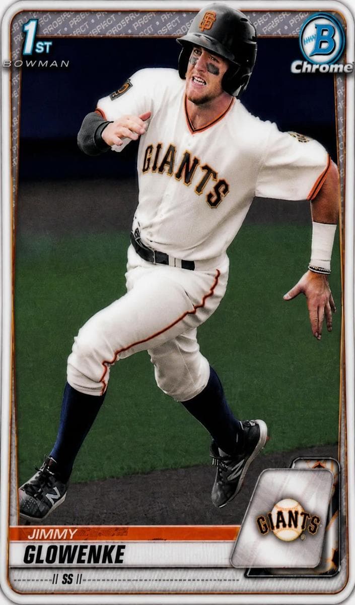 Jimmy Glowenke 2020 bowman Bowman Draft