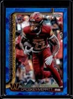 Jacory Croskey-Merritt 2025 topps Topps Chrome Sapphire
