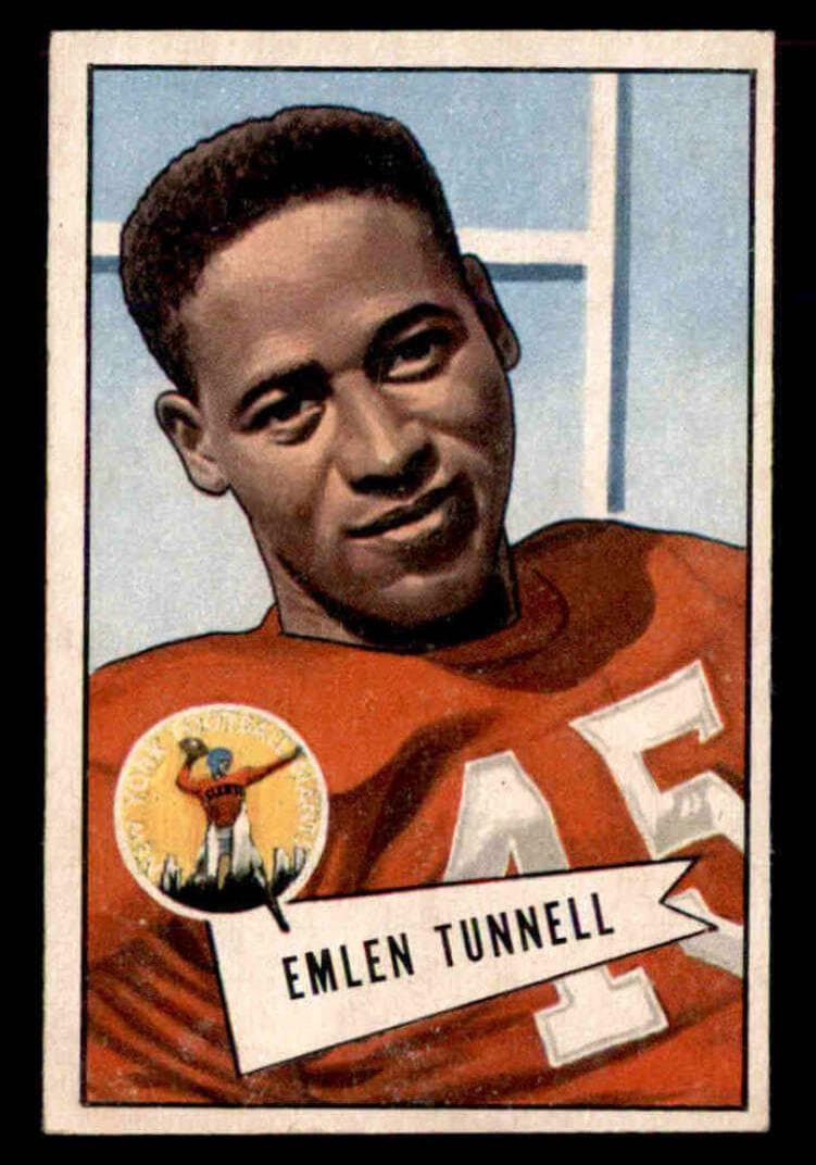 Emlen Tunnell 1952 bowman Bowman Small