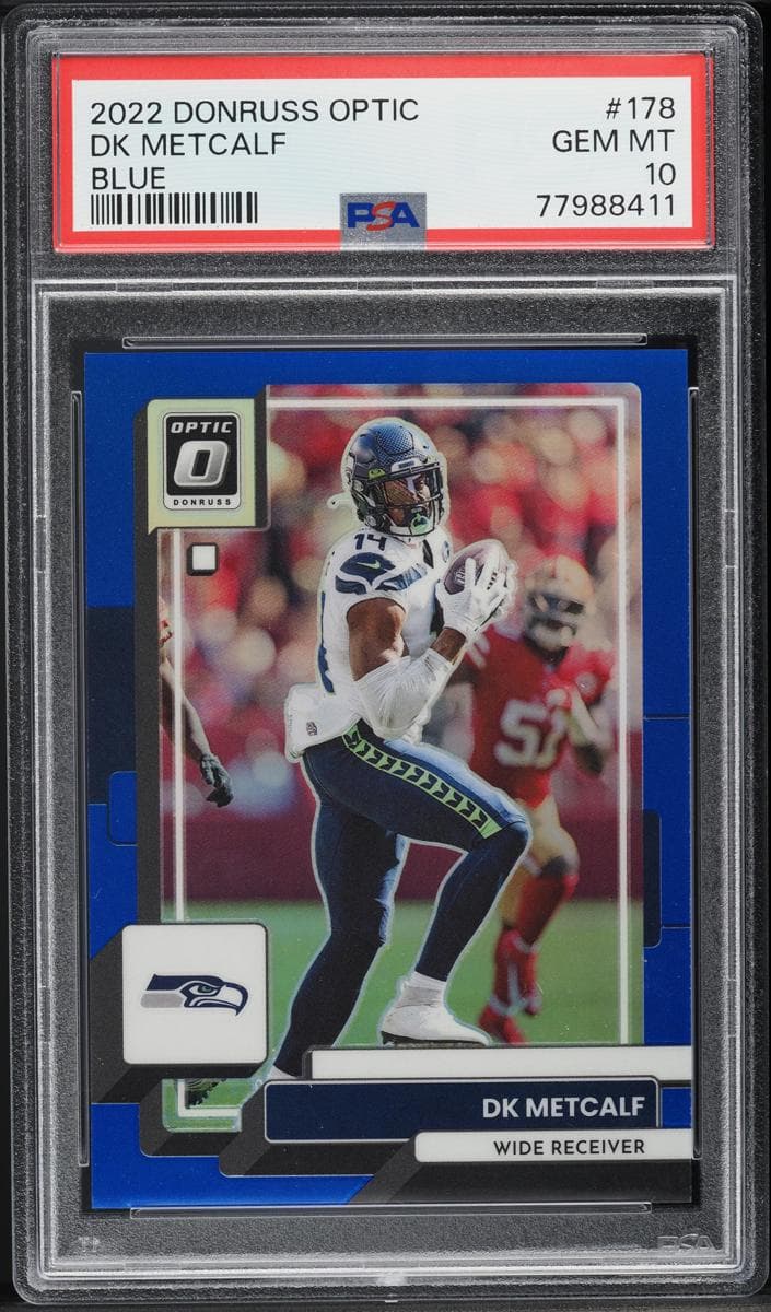 DK Metcalf 2022 panini Donruss Optic