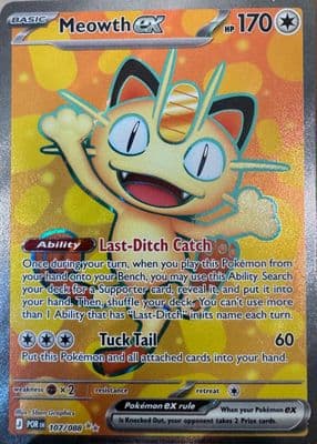 Meowth EX trading card