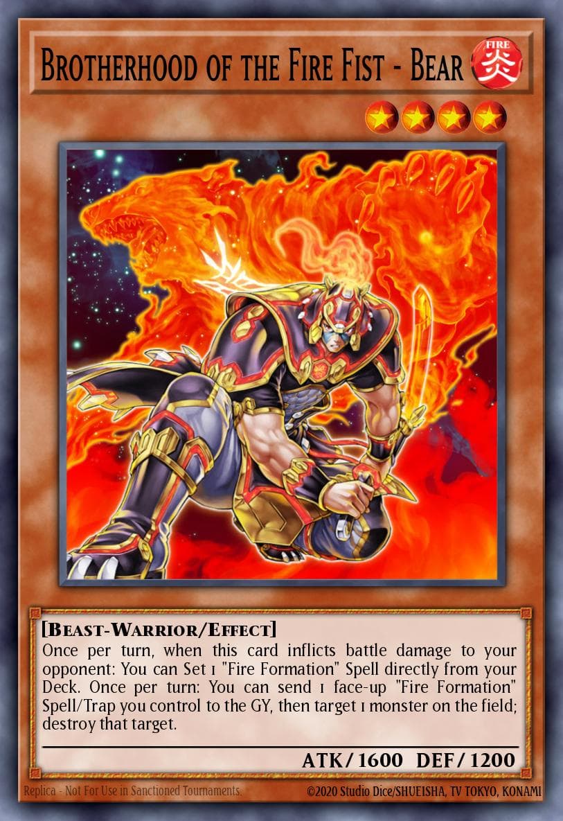 Brotherhood of the Fire Fist - Bear #CBLZ-EN024