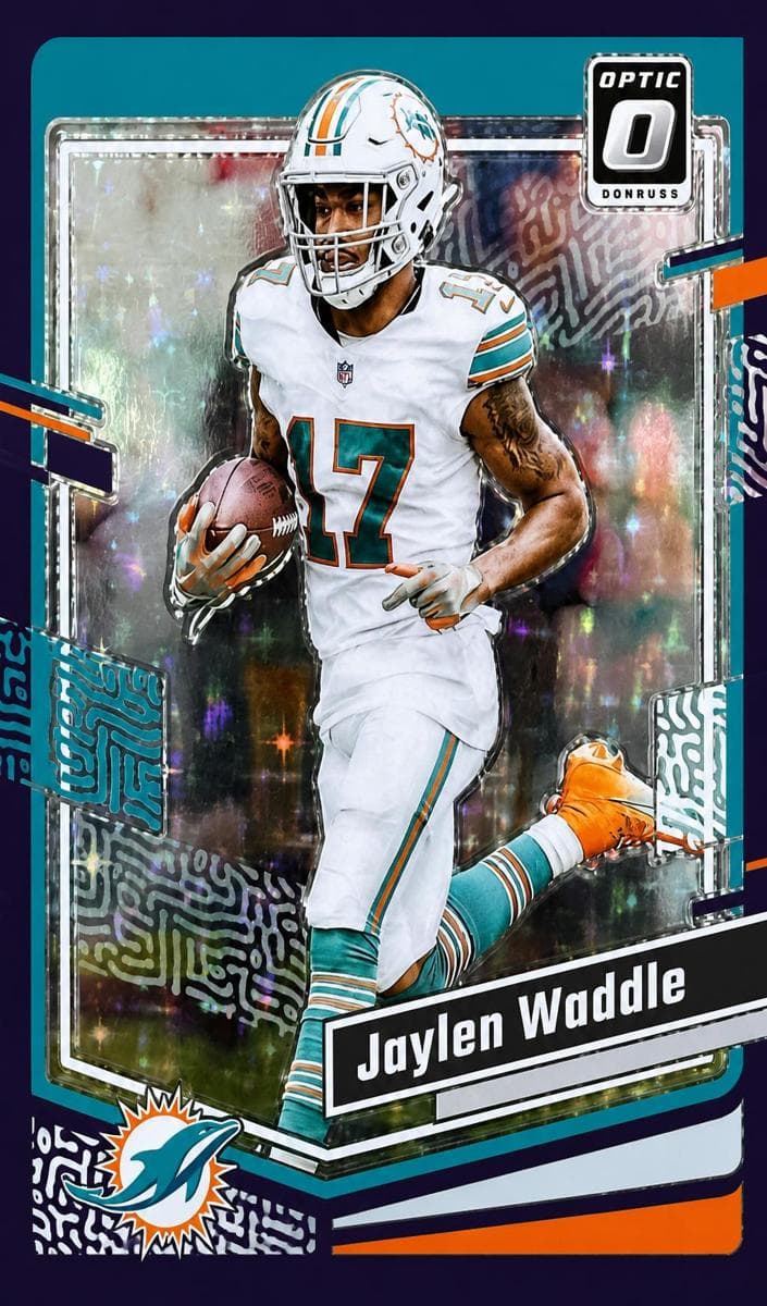 Jaylen Waddle 2023 panini Donruss Optic