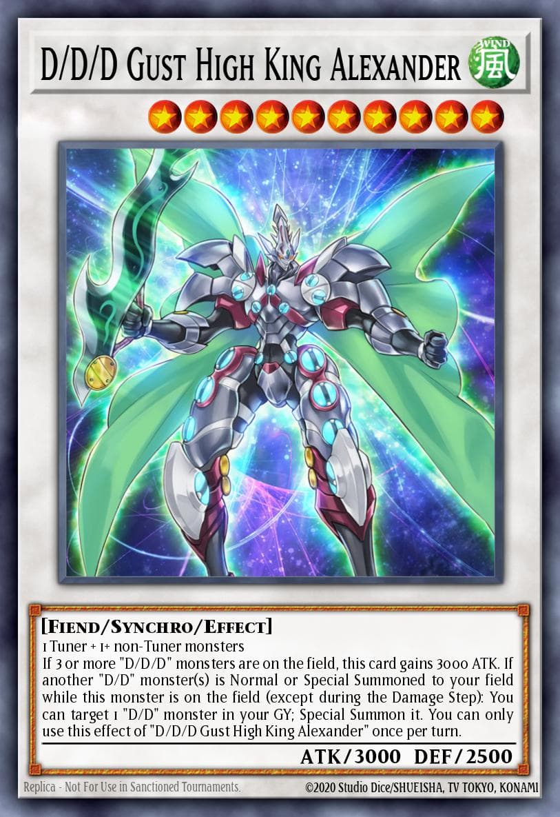 D/D/D Gust High King Alexander 2017 Yu-Gi-Oh! Code of the Duelist