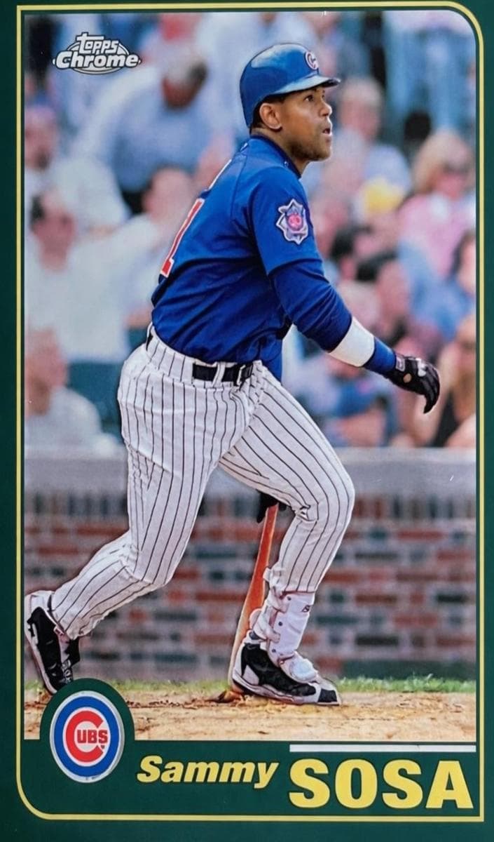 Sammy Sosa 2001 topps Topps Chrome