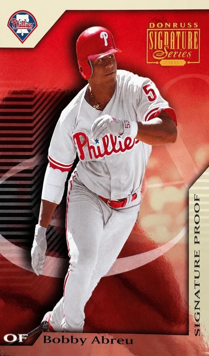 Bobby Abreu 2001 panini Donruss Signature
