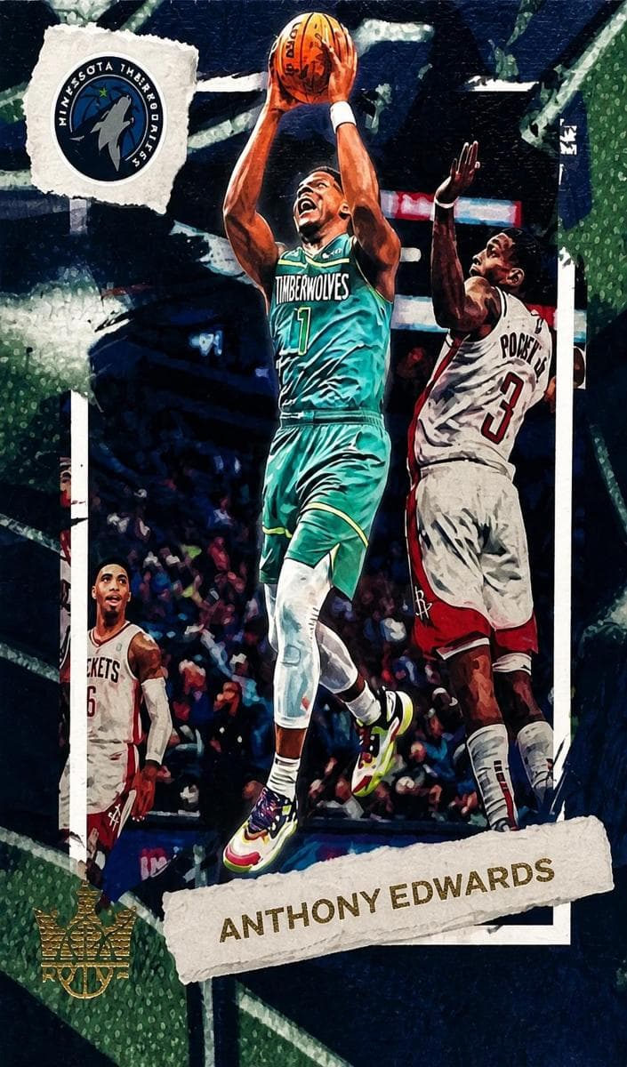 Anthony Edwards 2022 panini Panini Court Kings