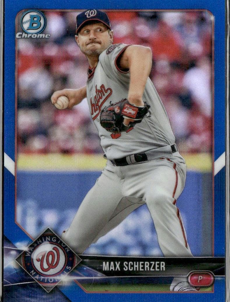 Max Scherzer 2018 bowman Bowman Chrome