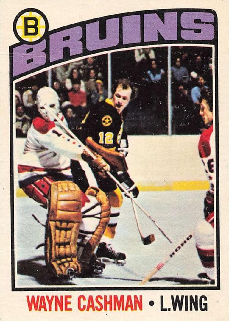 Wayne Cashman 1976 topps