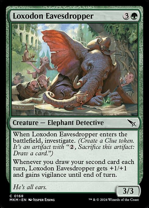 Loxodon Eavesdropper 2024 Magic: The Gathering Murders at Karlov Manor