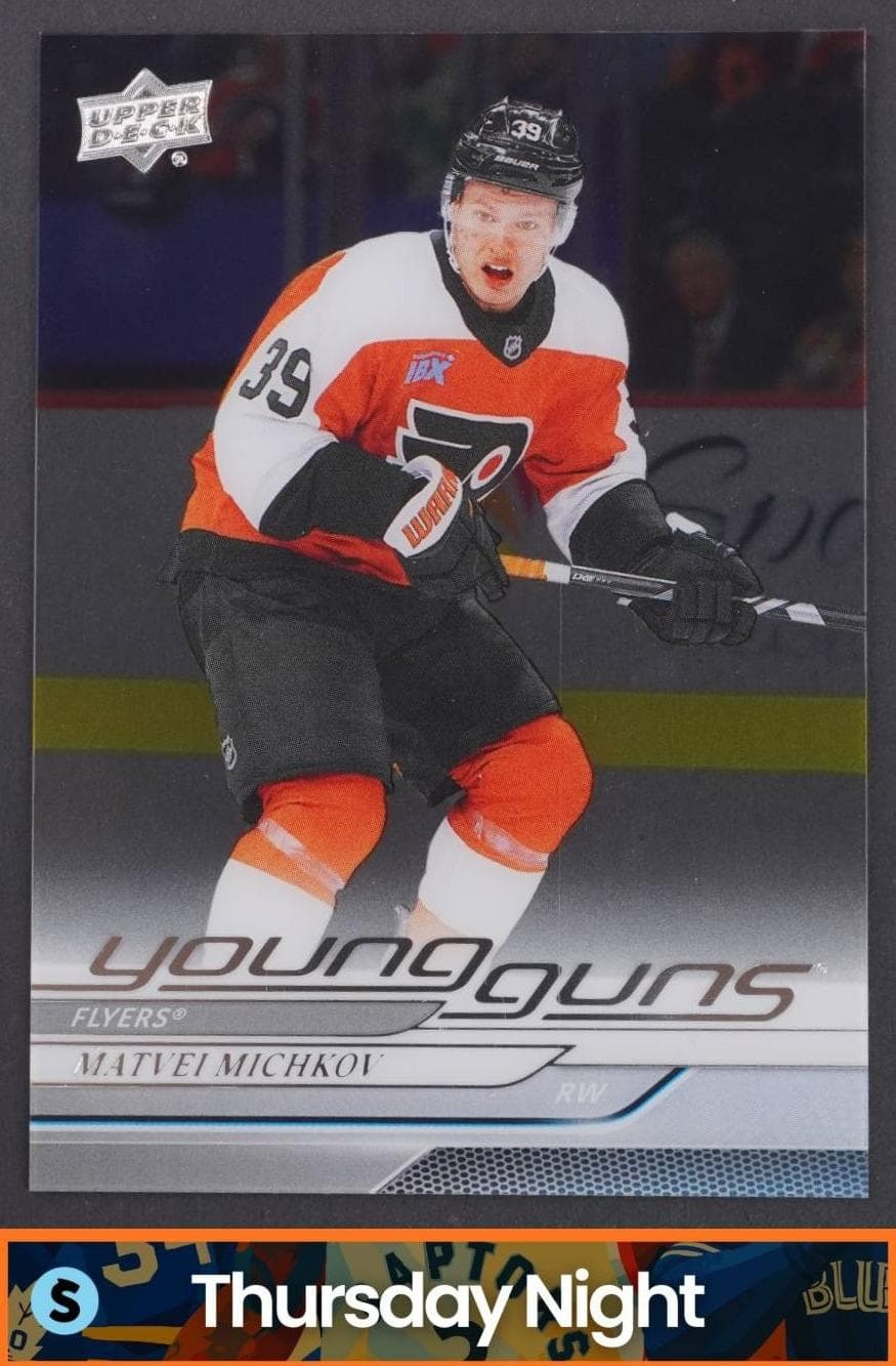 Matvei Michkov 2024 Upper Deck rookie card