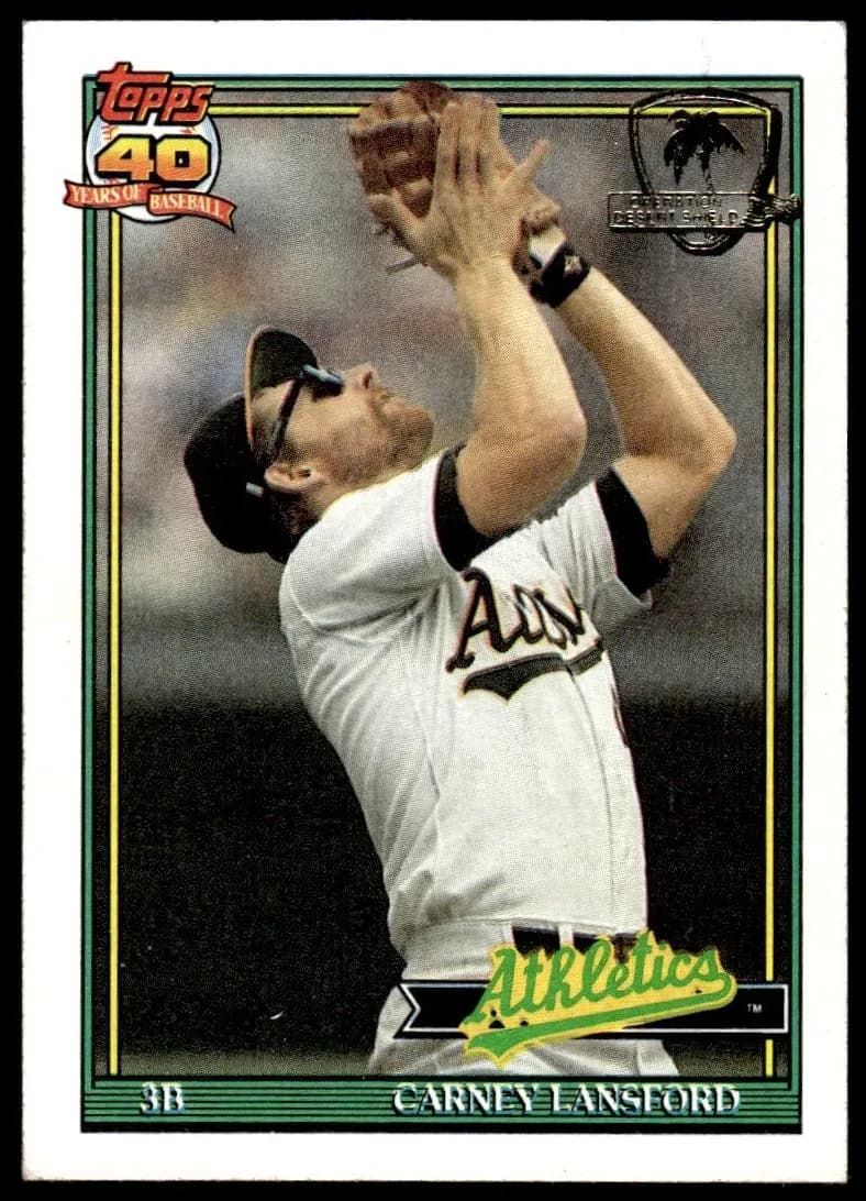Carney Lansford 1991 topps Topps