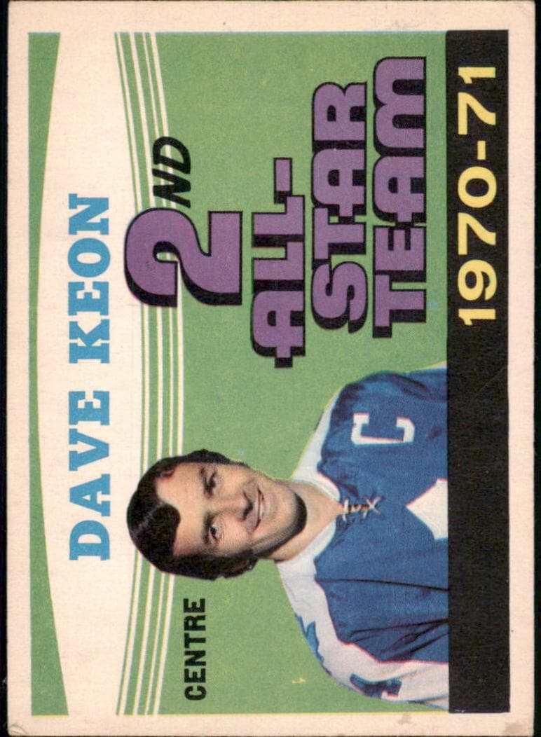 Dave Keon 1971 topps O-Pee-Chee