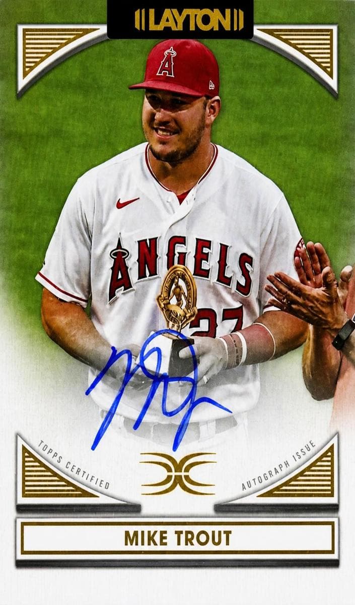 Mike Trout 2022 topps Topps Definitive Collection