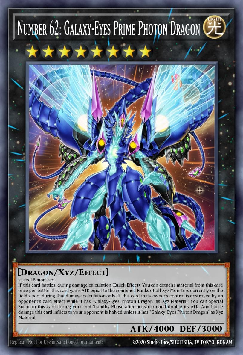 Number 62: Galaxy-Eyes Prime Photon Dragon #PRIO-EN040
