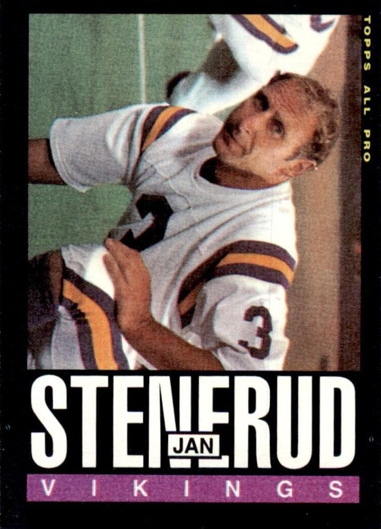 Jan Stenerud 1985 topps Topps