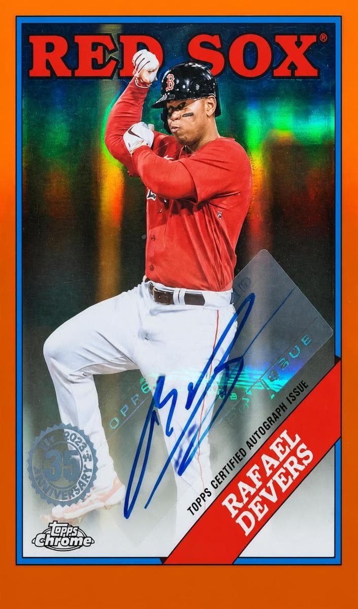 Rafael Devers 2023 topps Topps Chrome Update
