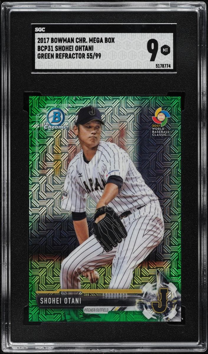 Shohei Ohtani 2017 bowman Mega Box Chrome