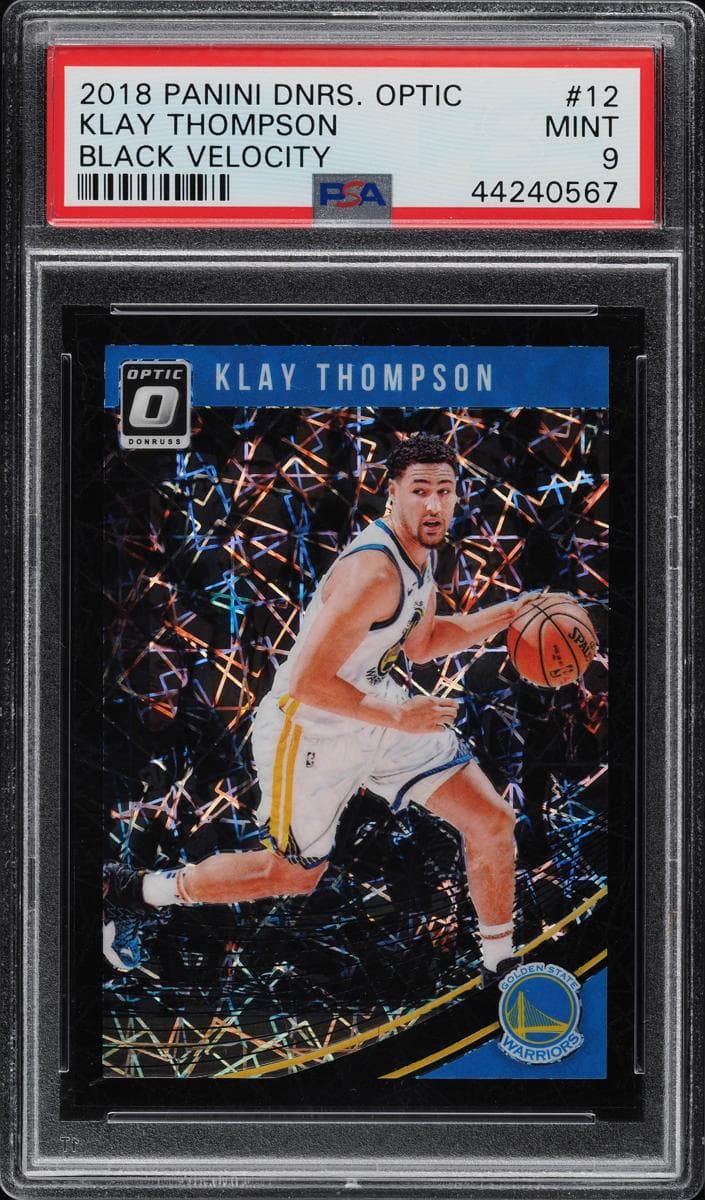 Klay Thompson 2018 panini Donruss Optic