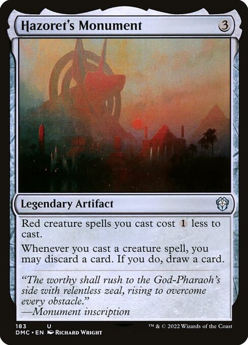 Hazoret's Monument 2022 Magic: The Gathering Dominaria United Commander