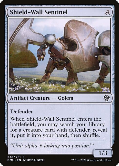 Shield-Wall Sentinel 2022 Magic: The Gathering Dominaria United