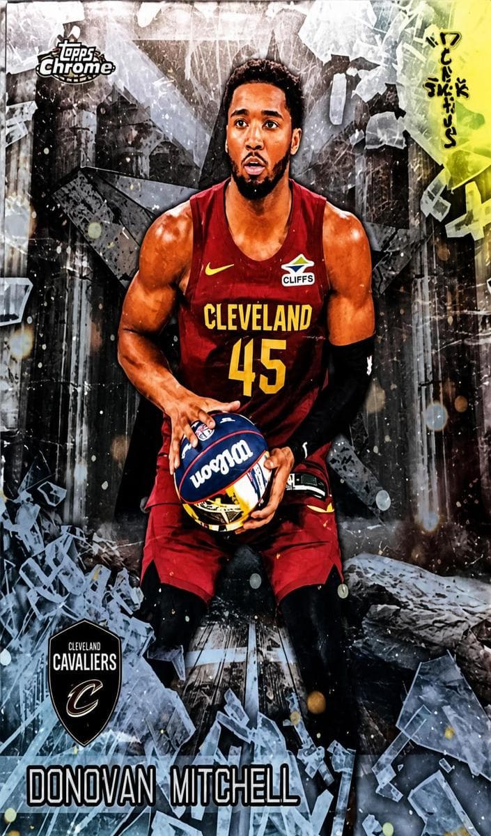 Donovan Mitchell 2025 topps Topps Chrome Cactus Jack X NBA All-Star Game