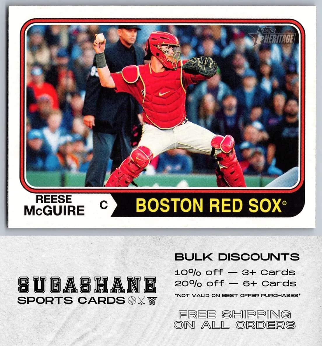 Reese McGuire trading card