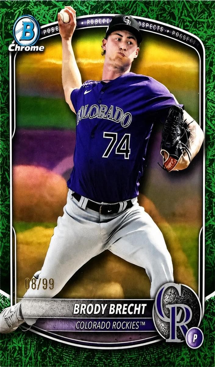 Brody Brecht 2025 bowman Bowman Draft Chrome