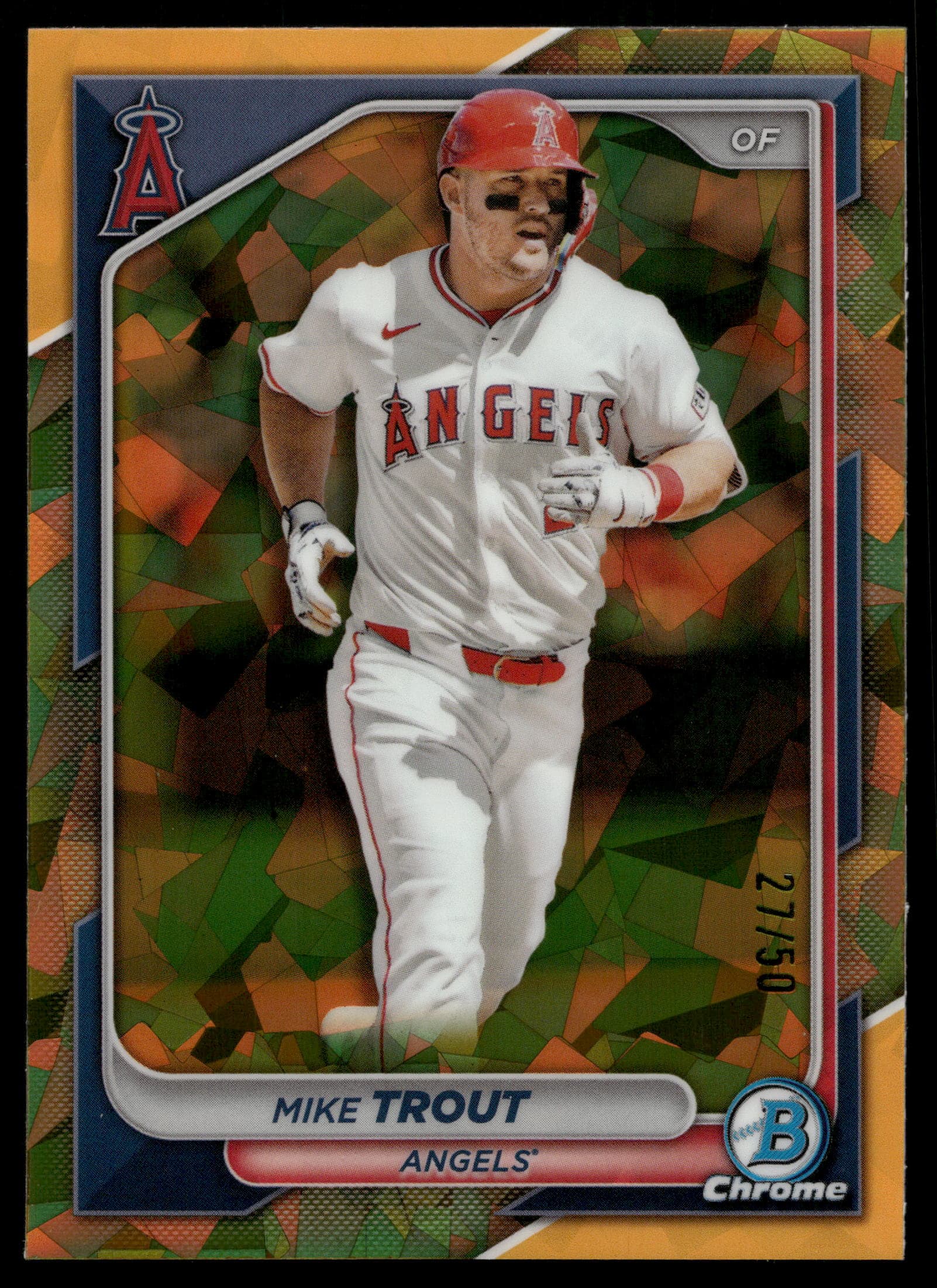 Mike Trout 2024 bowman Bowman Chrome Sapphire Edition