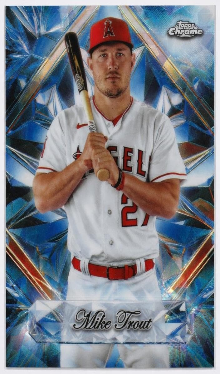 Mike Trout 2025 topps Topps Chrome Sapphire