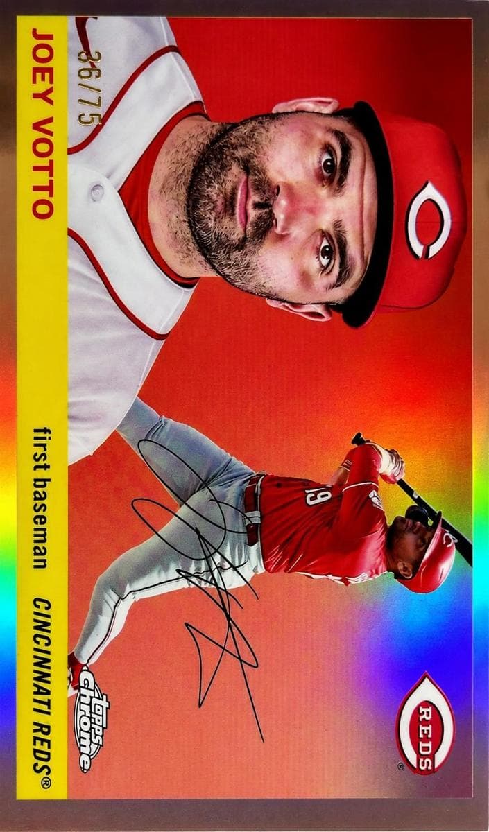 Joey Votto 2025 topps Topps Chrome Platinum