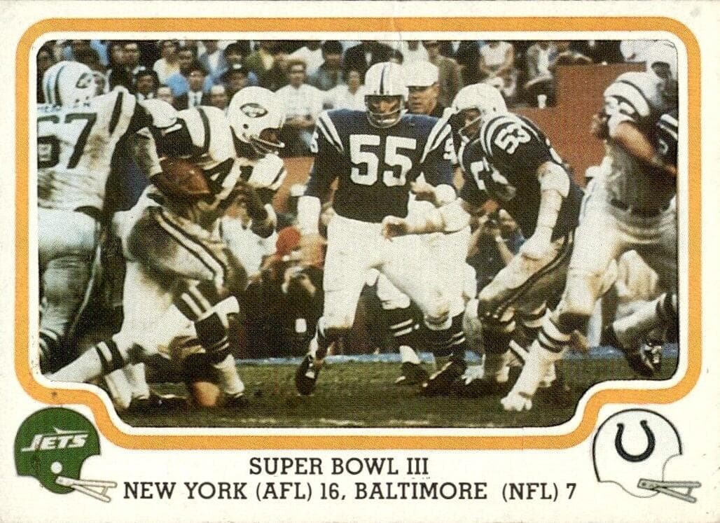 Super Bowl III 1979 fleer