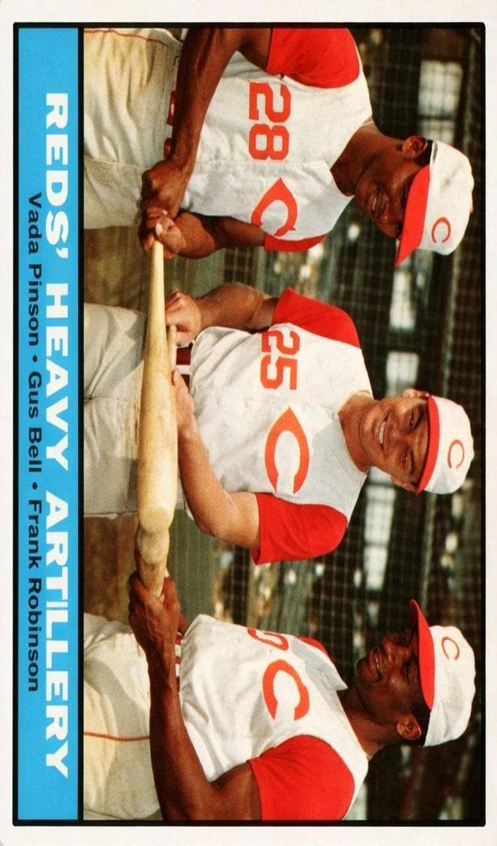 Reds' Heavy Artillery (Gus Bell / Vada Pinson / Frank Robinson) #25