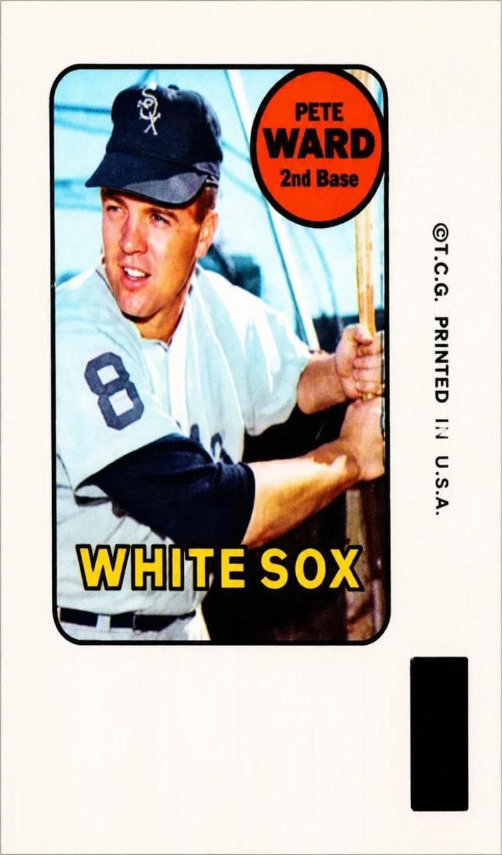 Pete Ward 1969 topps Decals