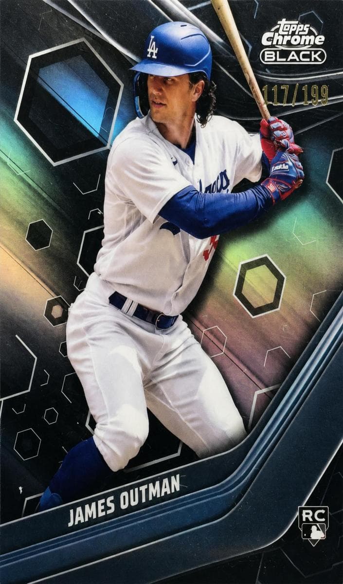 James Outman 2023 topps Topps Chrome Black