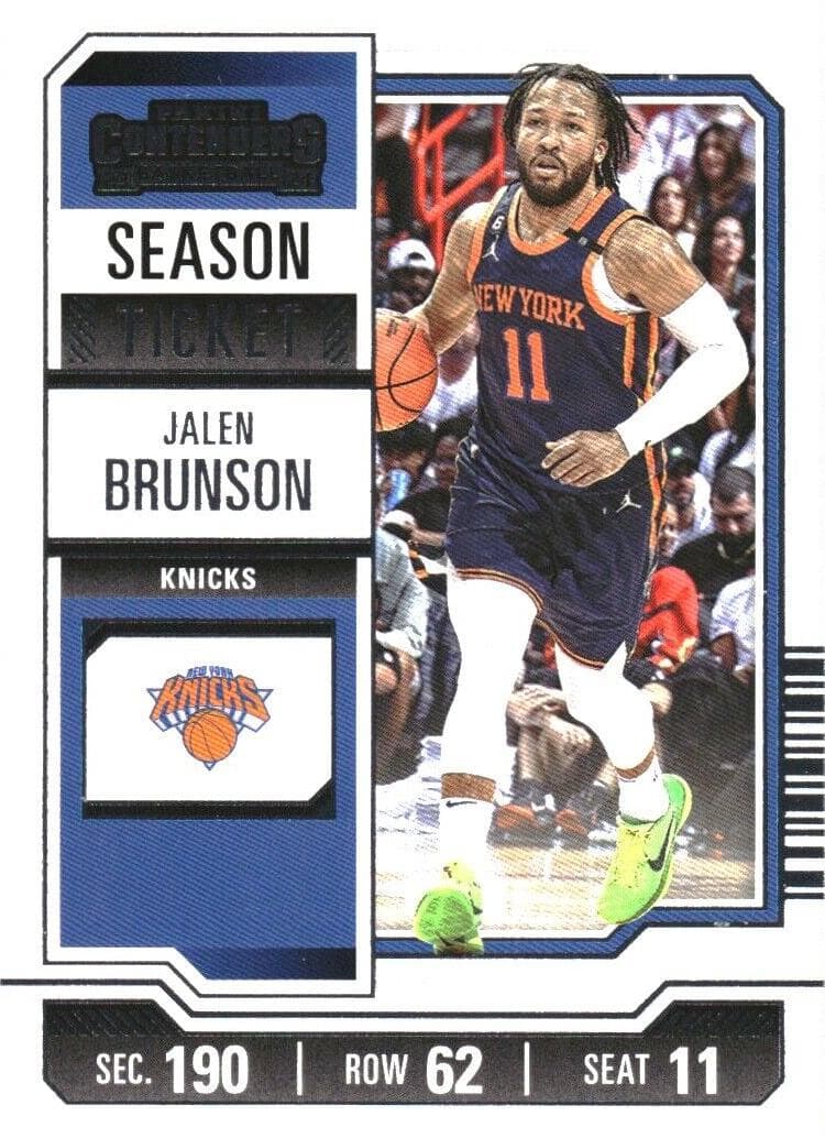 Jalen Brunson 2023 panini Panini Contenders
