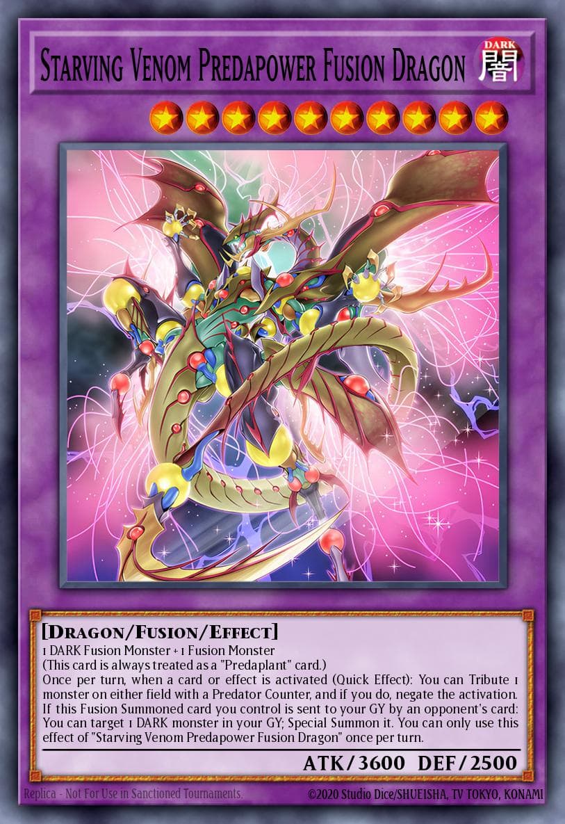 Starving Venom Predapower Fusion Dragon #DIFO-EN036