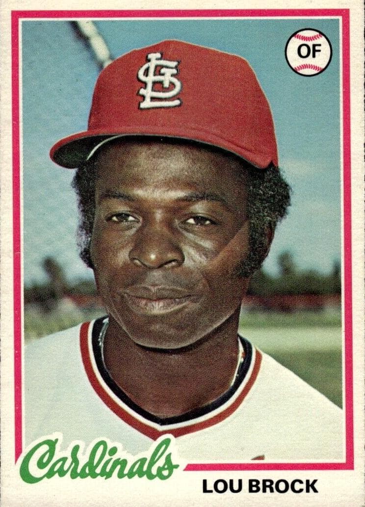Lou Brock 1978 topps O-Pee-Chee