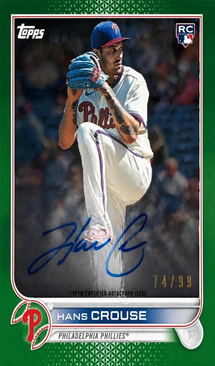 Hans Crouse 2022 topps Topps Clearly Authentic