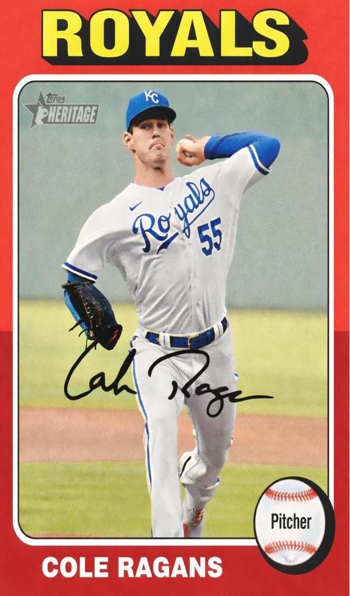 Cole Ragans 2024 topps Topps Heritage