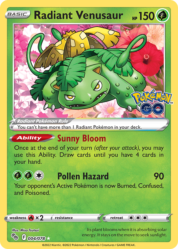 Radiant Venusaur 2024 Pokemon