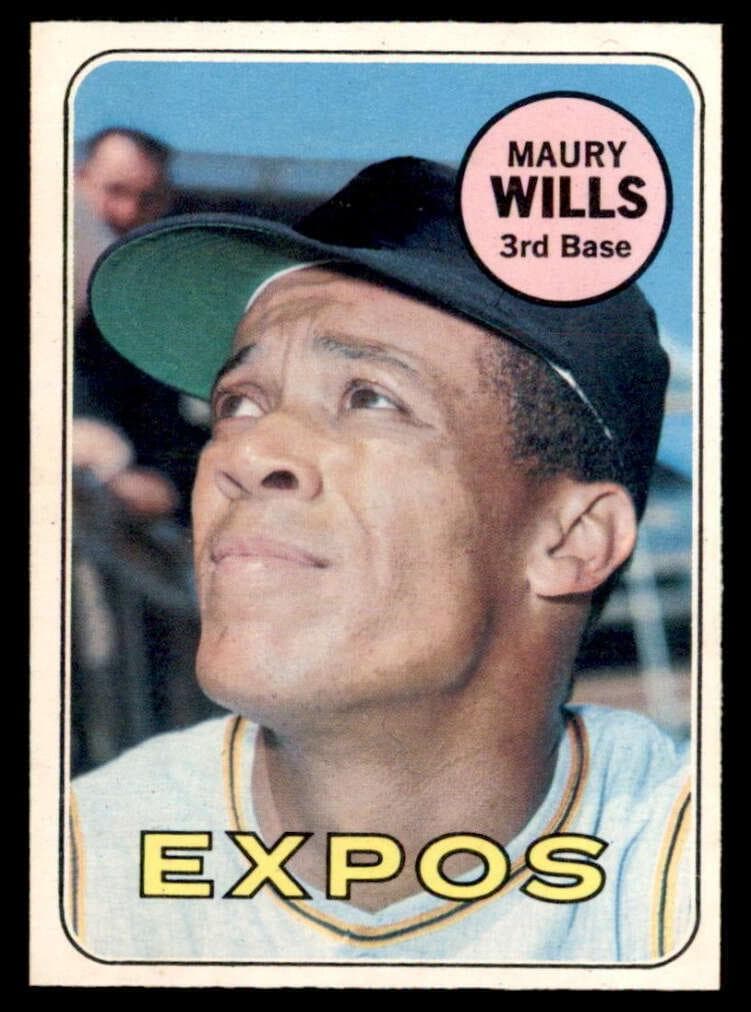Maury Wills 1969 topps O-Pee-Chee
