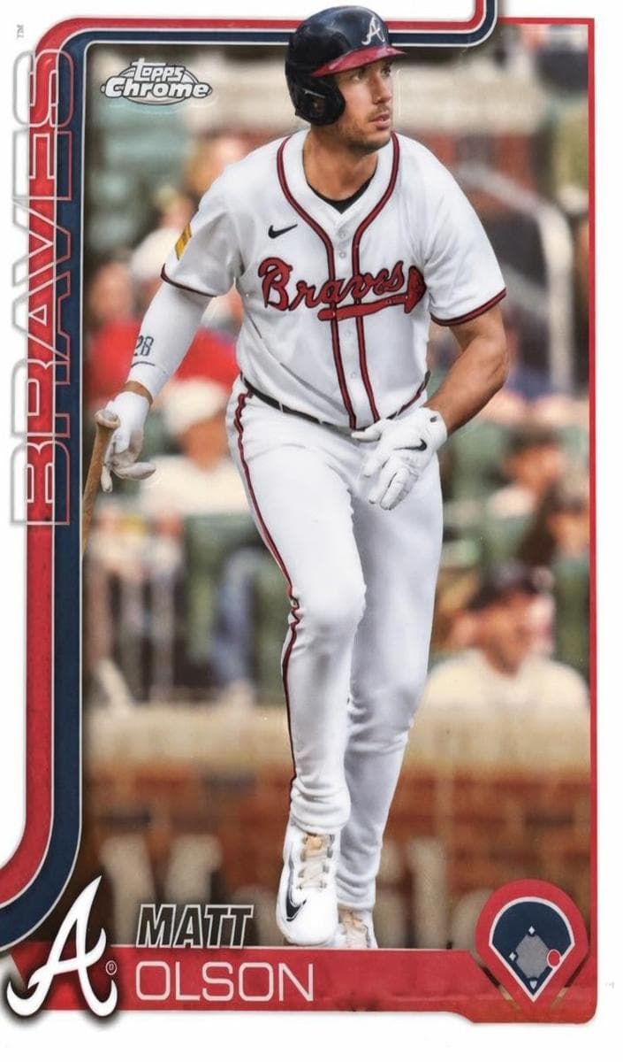 Matt Olson 2025 topps Topps Chrome Logofractor Edition