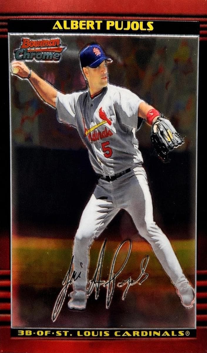 Albert Pujols 2002 bowman Bowman Chrome