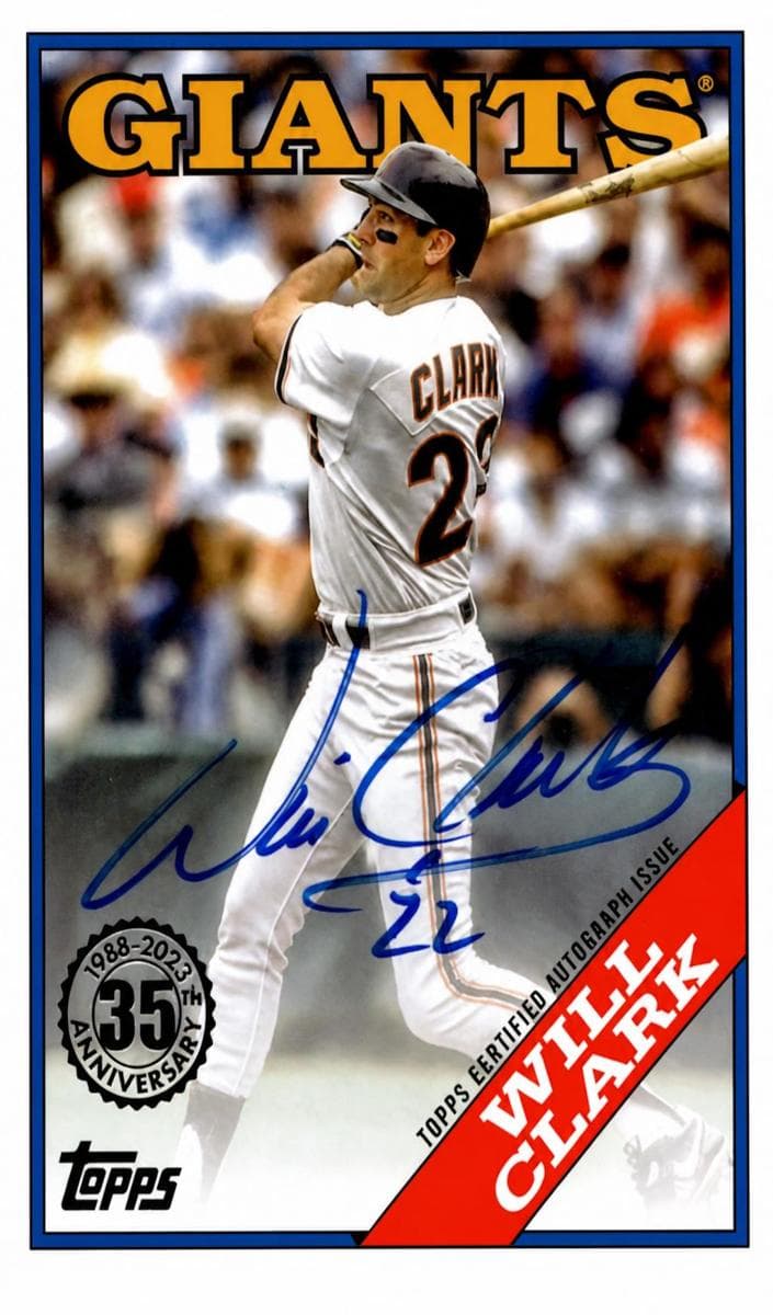 Will Clark 2023 topps Topps