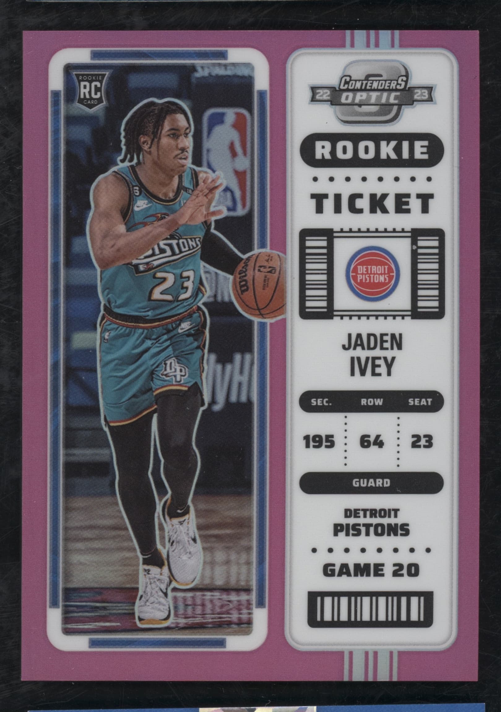 Jaden Ivey 2022 panini Panini Contenders Optic