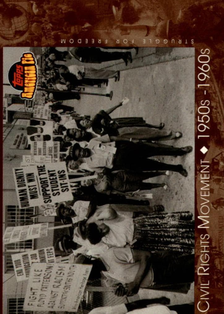 Civil Rights Movement 2001 topps Topps American Pie
