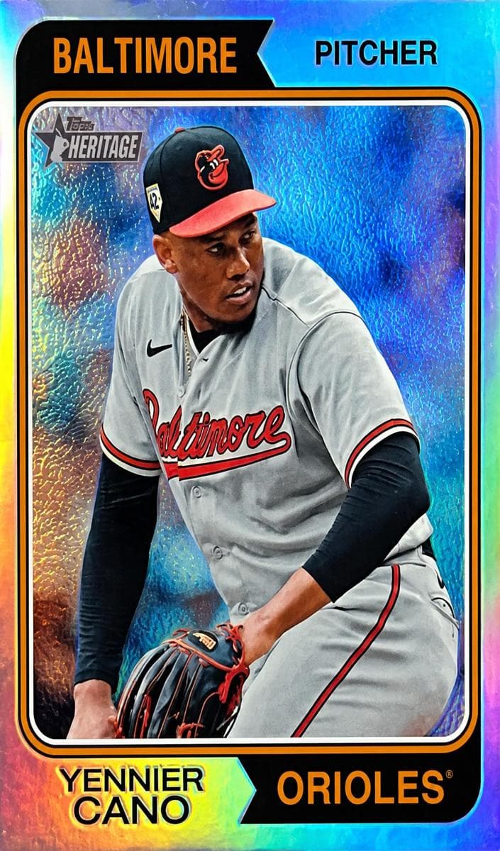 Yennier Cano trading card