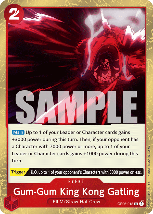 Gum-Gum King Kong Gatling #OP06-018