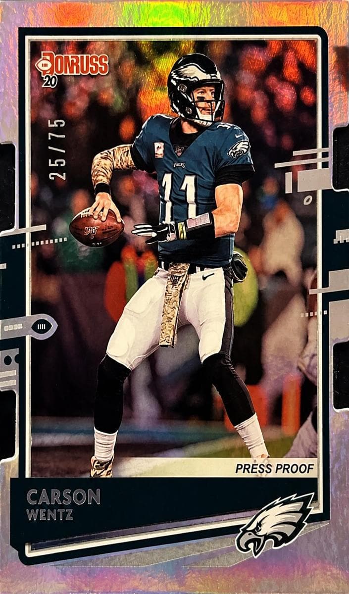 Carson Wentz 2020 panini Panini Plates & Patches